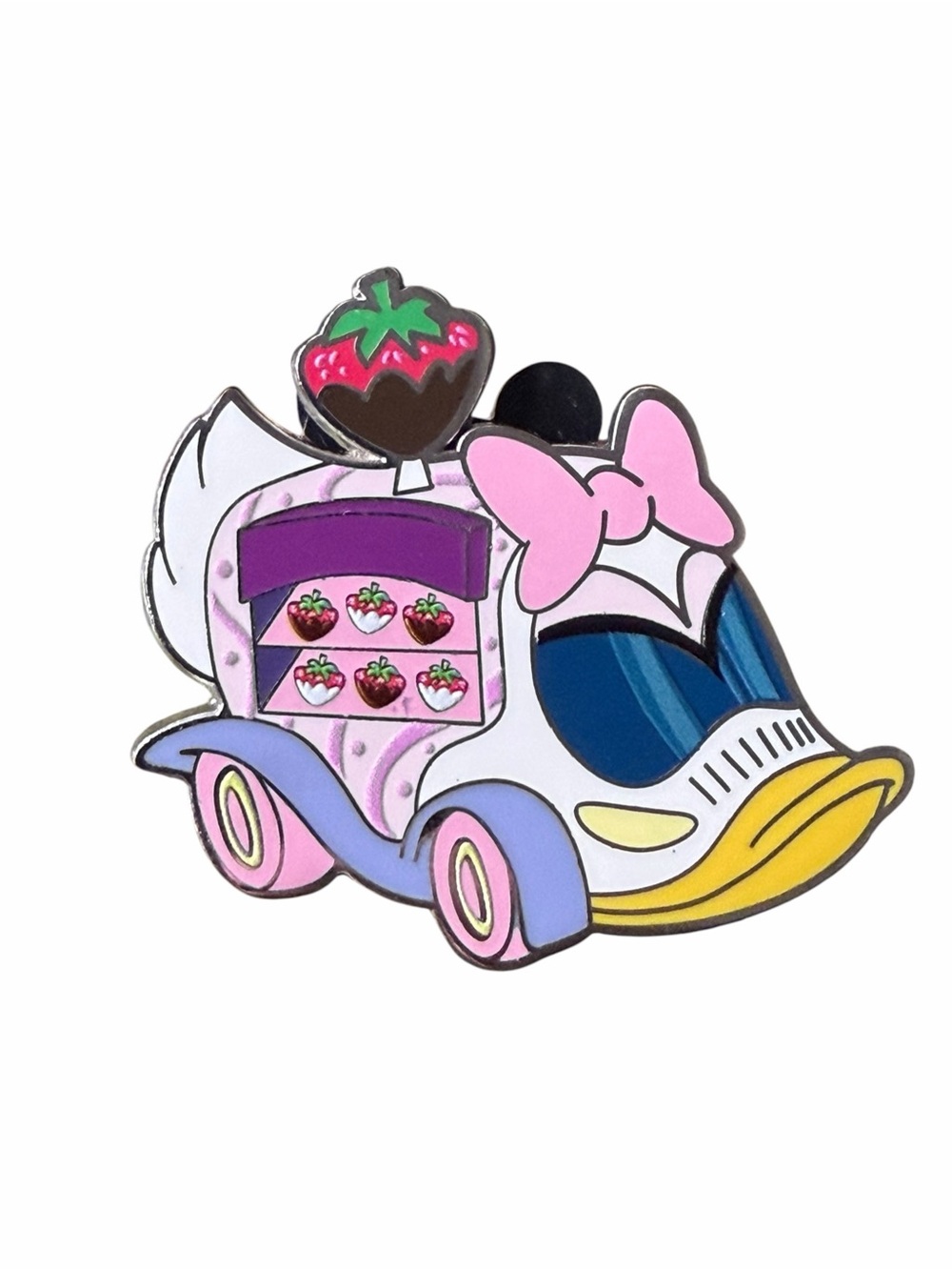 Disney Parks Daisy Duck Food Truck Strawberry Mystery Pin 2023